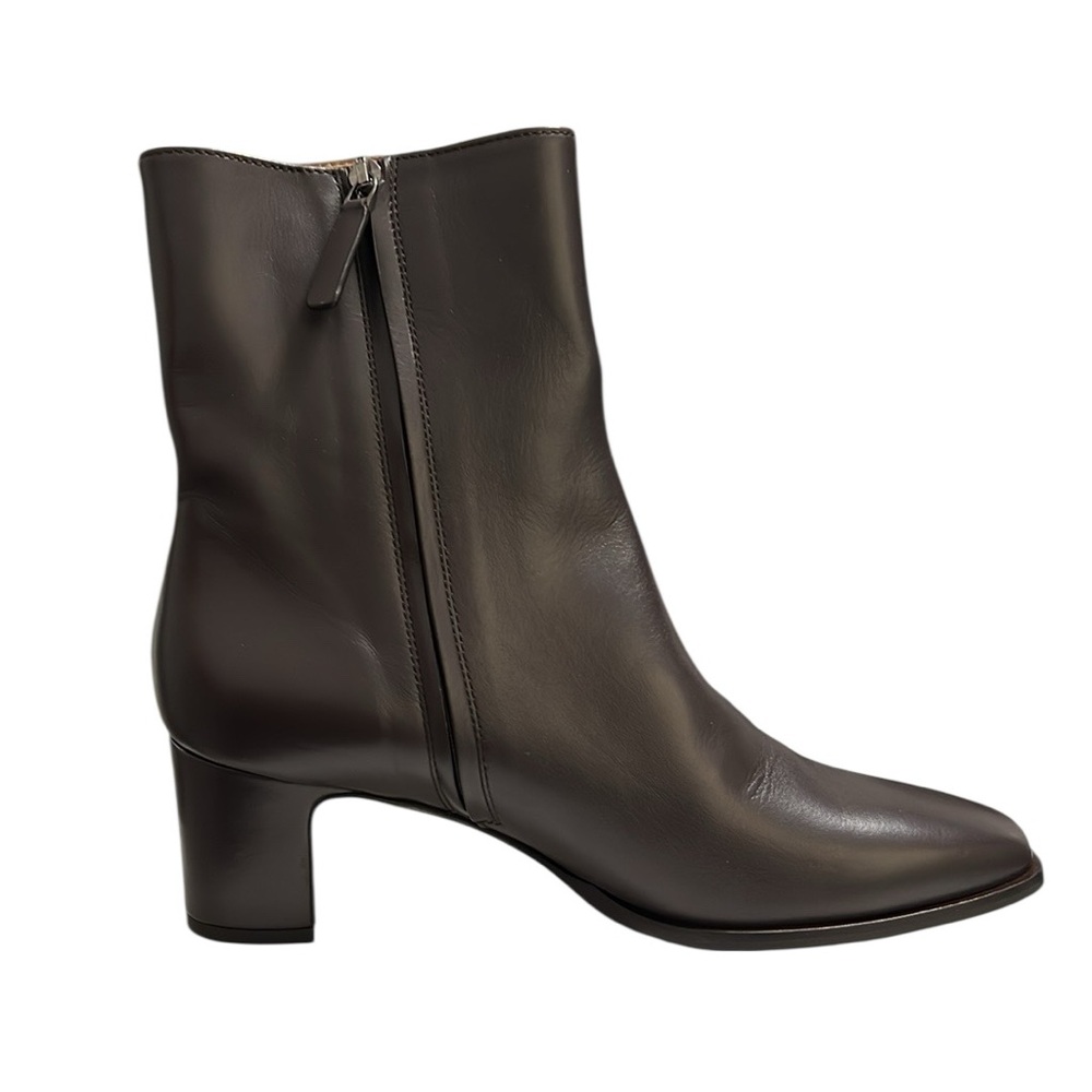 Jenni Kayne Leather Bobby Boots in Chocolate Size 40 - Picture 6 of 10